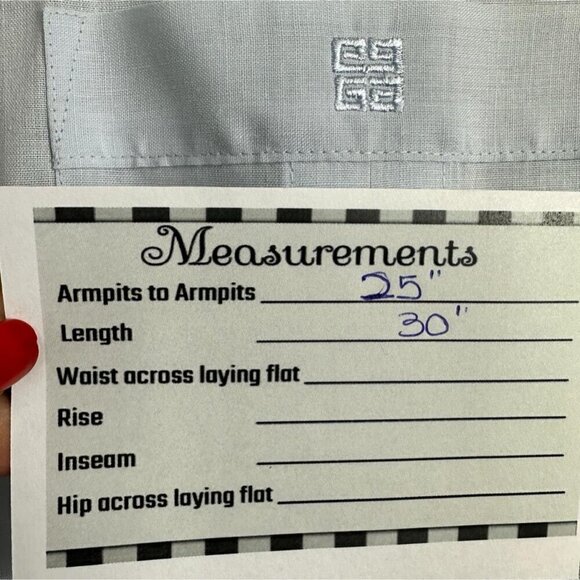 Givenchy Paris Light Blue Shirt Button-Up Dress Long Sleeve Shirt Men's Size XL - Picture 8 of 10